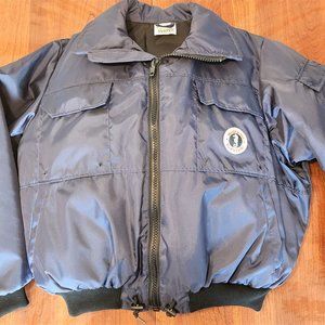 Mustang Survival Jacket Men XXL Blue Classic Bomber Floater Type III MJ6214